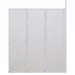 Badwand L-vormig 4 panelen inklapbaar 70x120x137 cm