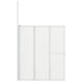 Badwand L-vormig 4 panelen inklapbaar 70x120x137 cm