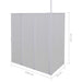 Badwand L-vormig 4 panelen inklapbaar 70x120x137 cm