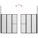 Badwand L-vormig 4 panelen inklapbaar 70x120x137 cm