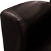 Fauteuil kunstleer donkerbruin
