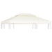 Vervangend tentdoek prieel 310 g/m² 3x4 m crèmewit