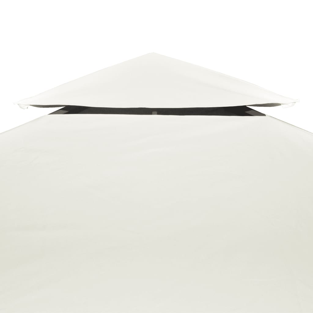 Vervangend tentdoek prieel 310 g/m² 3x4 m crèmewit