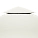 Vervangend tentdoek prieel 310 g/m² 3x4 m crèmewit