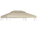 Vervangend tentdoek prieel 310 g/m² 3x4 m beige