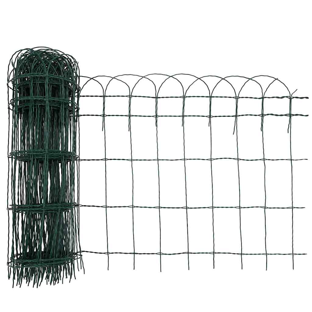 Borderafscheiding 10x0,65 m gepoedercoat ijzer