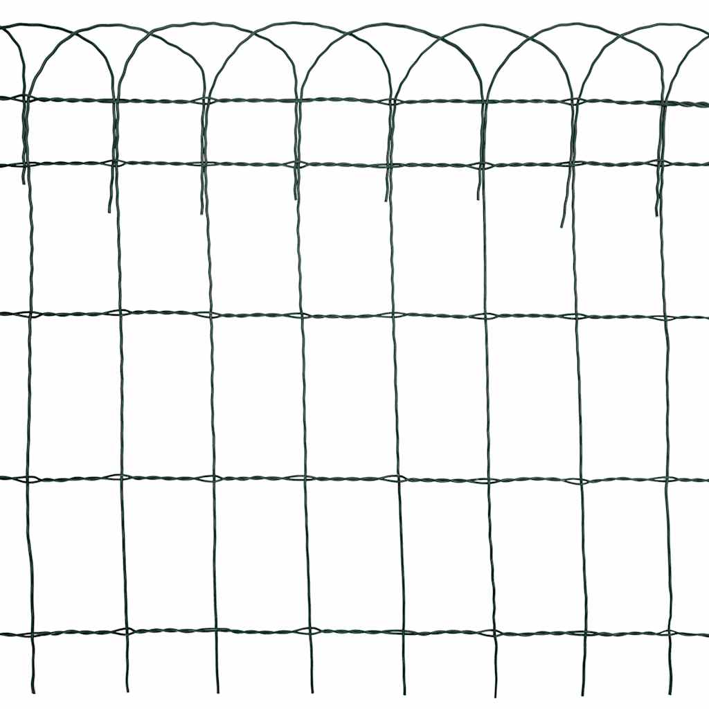 Borderafscheiding 10x0,65 m gepoedercoat ijzer