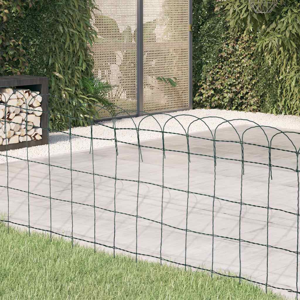 Borderafscheiding 10x0,65 m gepoedercoat ijzer