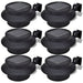 Solar buitenlampset 6 stuks zwart