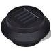 Solar buitenlampset 6 stuks zwart
