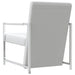 Fauteuils 2 st met chroom frame kunstleer wit