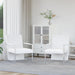 Fauteuils 2 st met chroom frame kunstleer wit