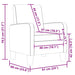 Fauteuil kunstleer bruin