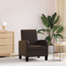 Fauteuil kunstleer bruin