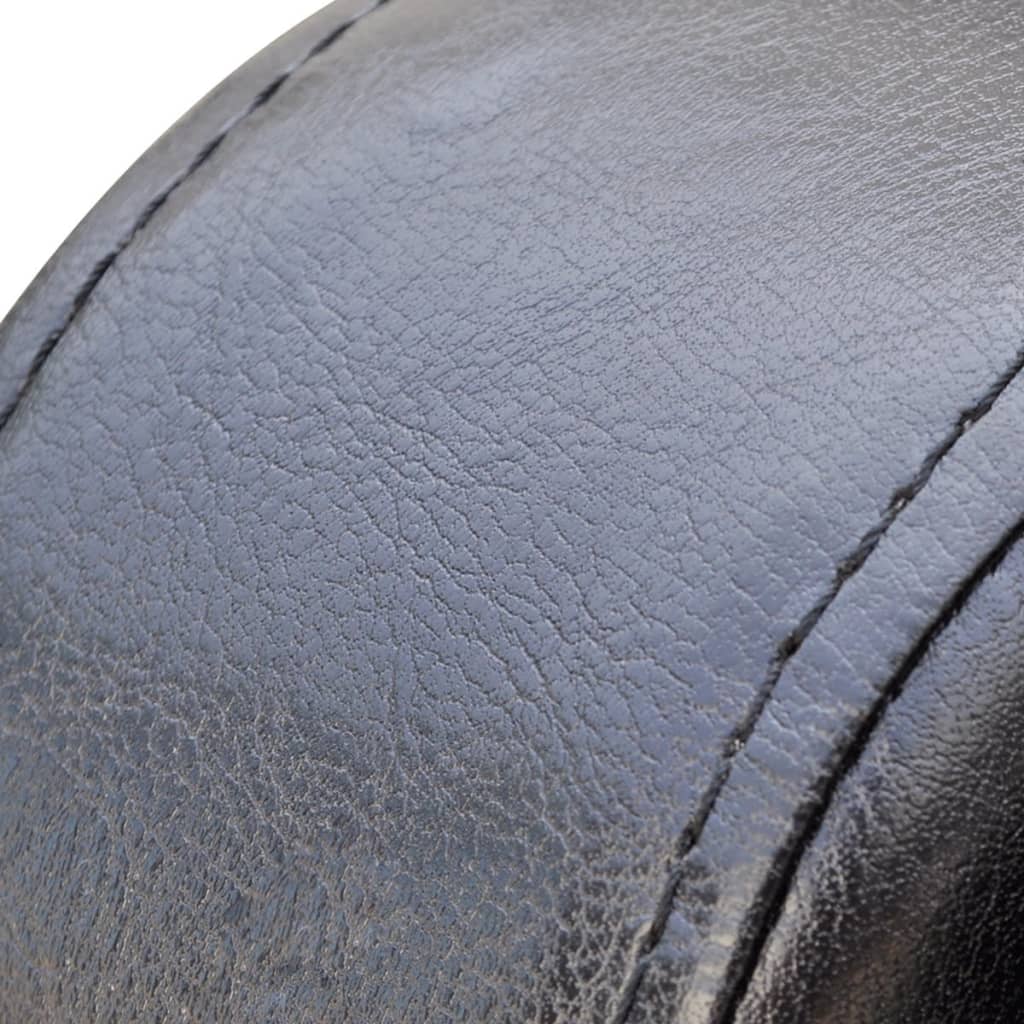 Fauteuil kunstleer zwart