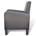 Fauteuil kunstleer zwart