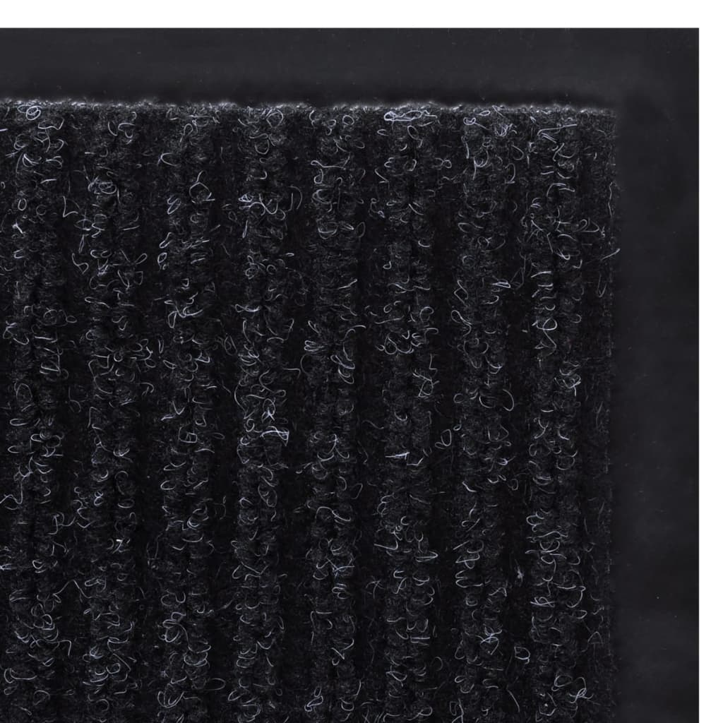 Deurmat 90x60 cm PVC zwart