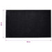 Deurmat 90x60 cm PVC zwart