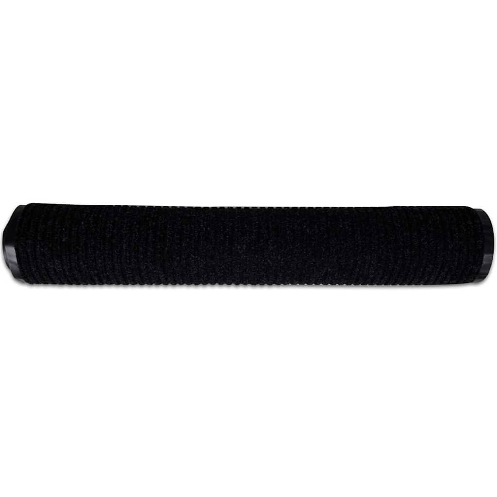 Deurmat 90x120 cm PVC zwart