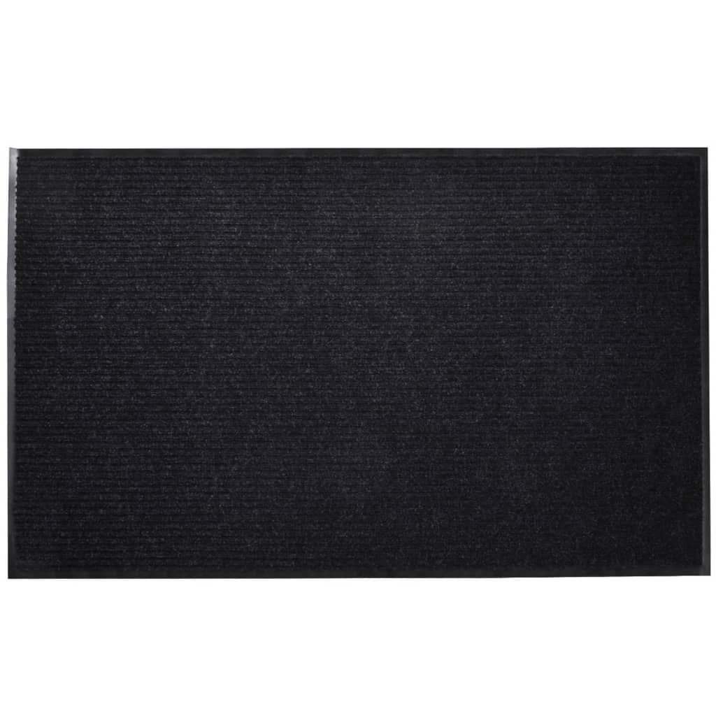 Deurmat 90x150 cm PVC zwart