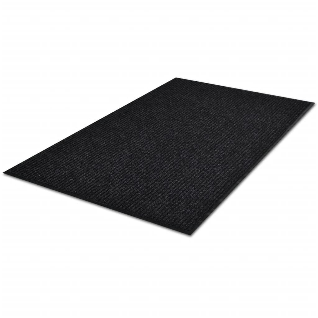 Deurmat 90x150 cm PVC zwart