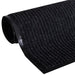 Deurmat 120x180 cm PVC zwart