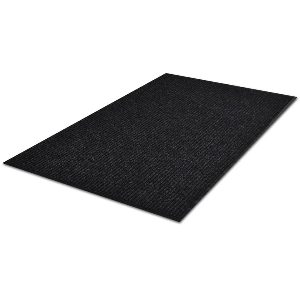 Deurmat 120x180 cm PVC zwart