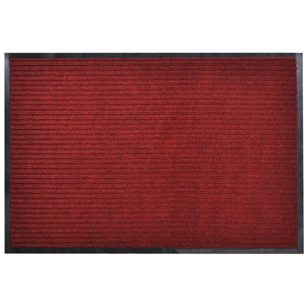 Deurmat 90x120 cm PVC rood