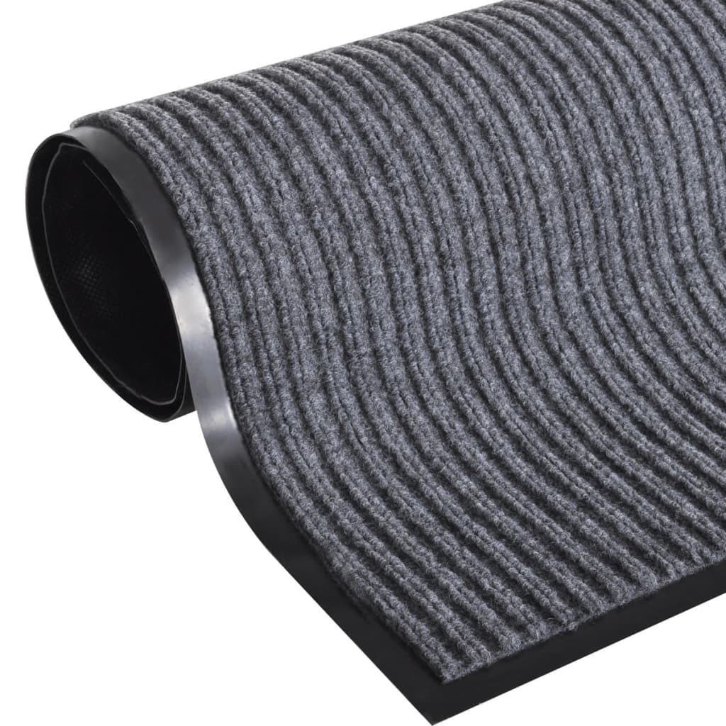 Deurmat 120x180 cm PVC grijs
