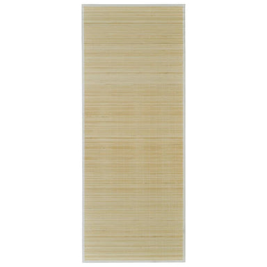 Tapijt rechthoekig 80x200 cm bamboe naturel