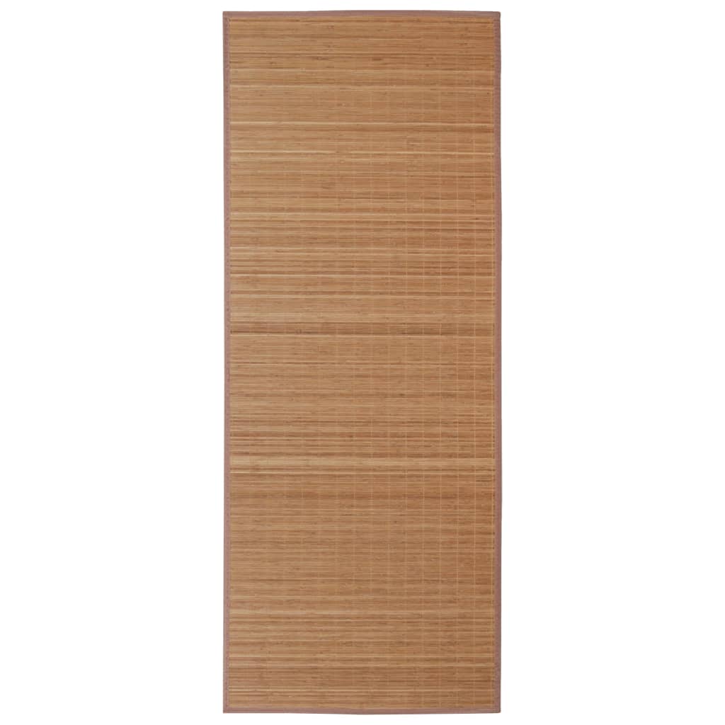 Tapijt rechthoekig 80x300 cm bamboe bruin
