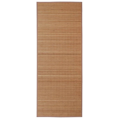 Tapijt rechthoekig 80x300 cm bamboe bruin