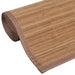 Tapijt rechthoekig 80x300 cm bamboe bruin