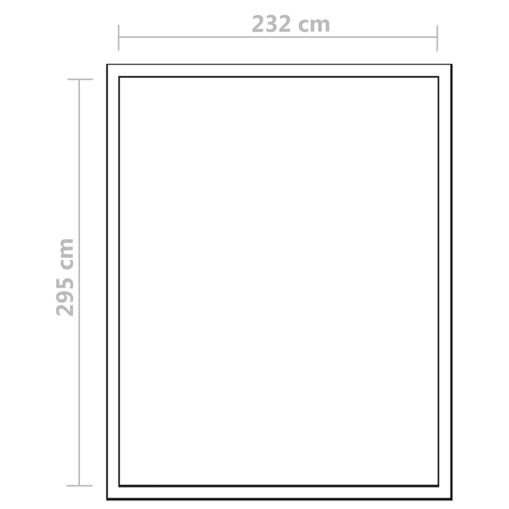 Tuinkas met basisframe 7,55 m² versterkt aluminium