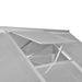 Tuinkas versterkt aluminium met basisframe 9,025 m²