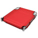 Ligbed inklapbaar met hoofdkussen gepoedercoat staal rood