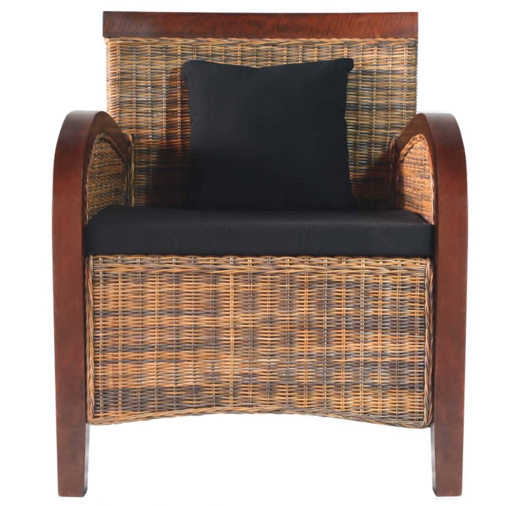 Fauteuil handgeweven rattan