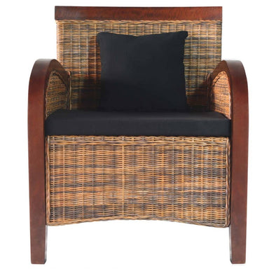 Fauteuil handgeweven rattan