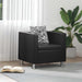 Fauteuil kunstleer zwart