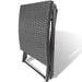 Kruk inklapbaar poly rattan zwart