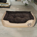 Hondenmand bruin en Beige XXL