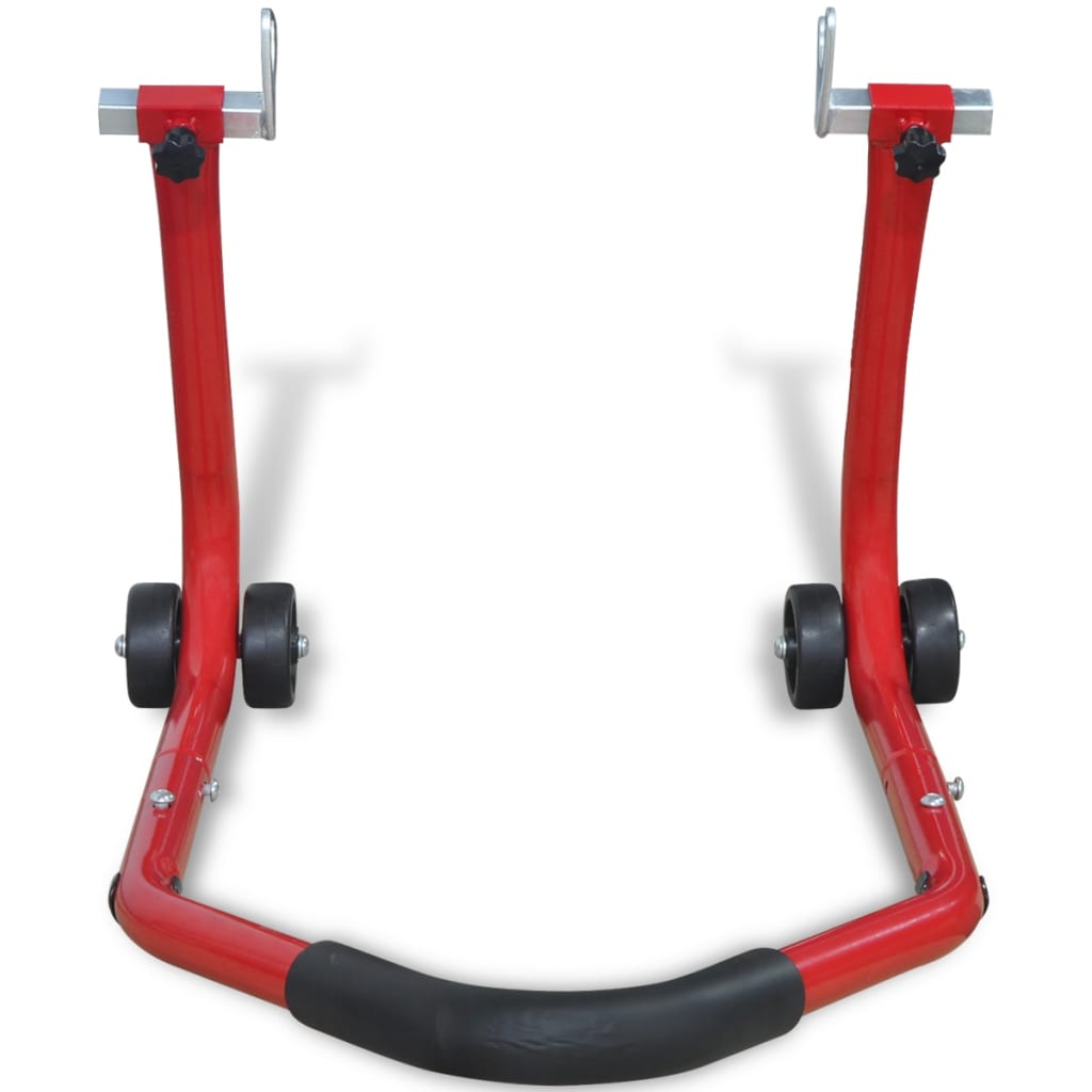 Motorfiets achterwiel standaard rood