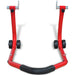 Motorfiets achterwiel standaard rood
