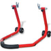 Motorfiets achterwiel standaard rood