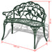 Tuinbank 100 cm gietaluminium groen