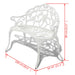 Tuinbank 100 cm gietaluminium wit