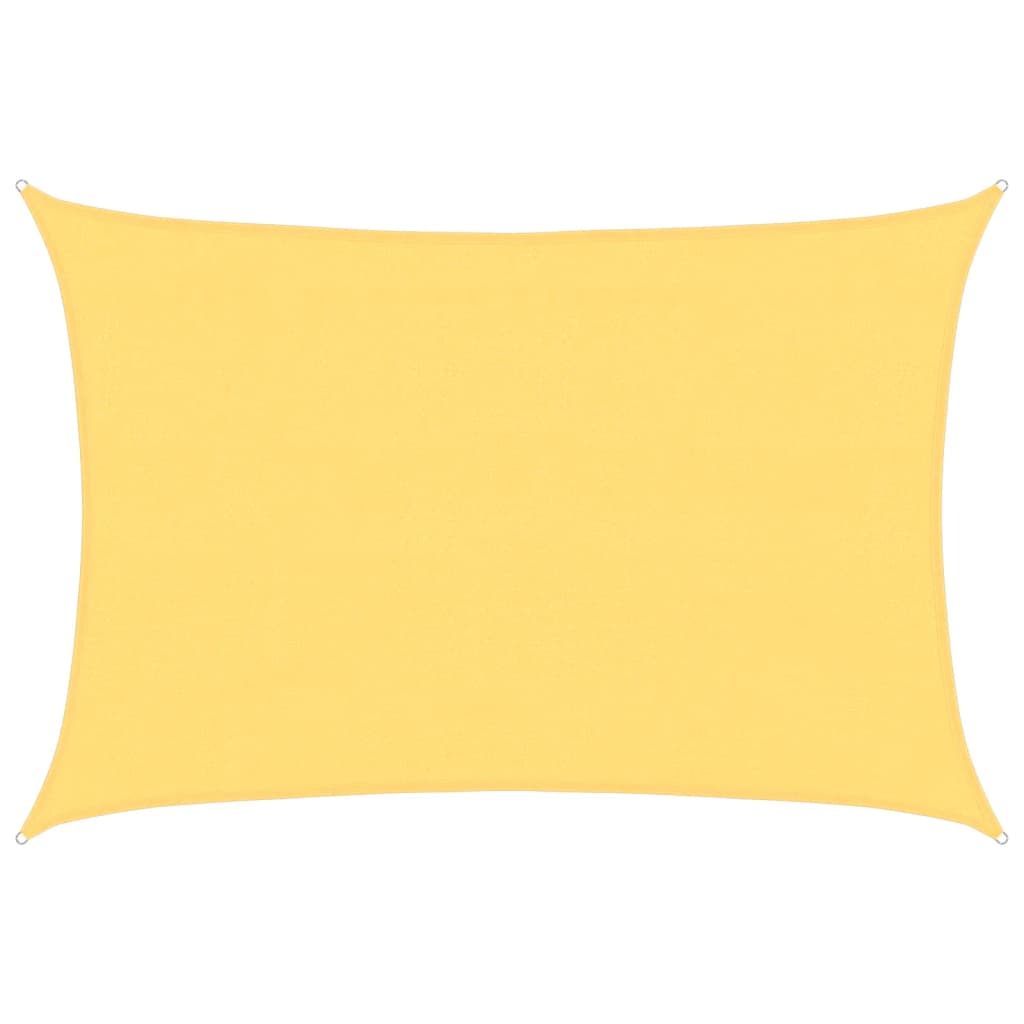 Zonnescherm Hdpe Rechthoekig Beige 4 x 6 m