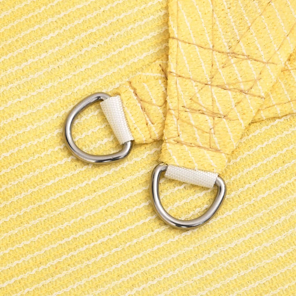 Zonnescherm Hdpe Driehoekig Beige 5 x 5 x 5 m