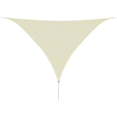 Zonnescherm Hdpe Driehoekig 5X5X5 M Crémekleurig 5 x 5 x 5 m Crème