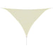 Zonnescherm Hdpe Driehoekig 5X5X5 M Crémekleurig 5 x 5 x 5 m Crème